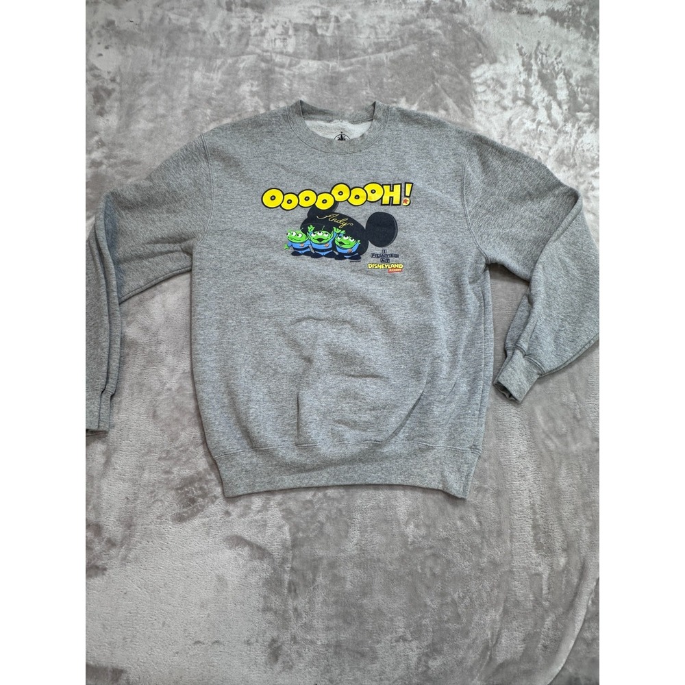 Disney Parks Toy Story Alien Mickey Ears Sweatshirt Youth Size XL Gray